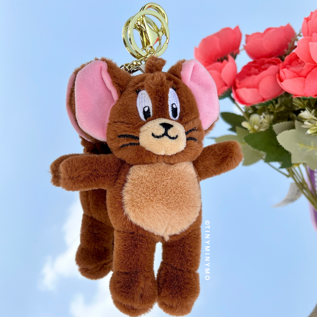 Plush Tom and Jerry 3D Keychain - Tinyminymo
