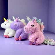 Plush Unicorn 3D Keychain - Tinyminymo
