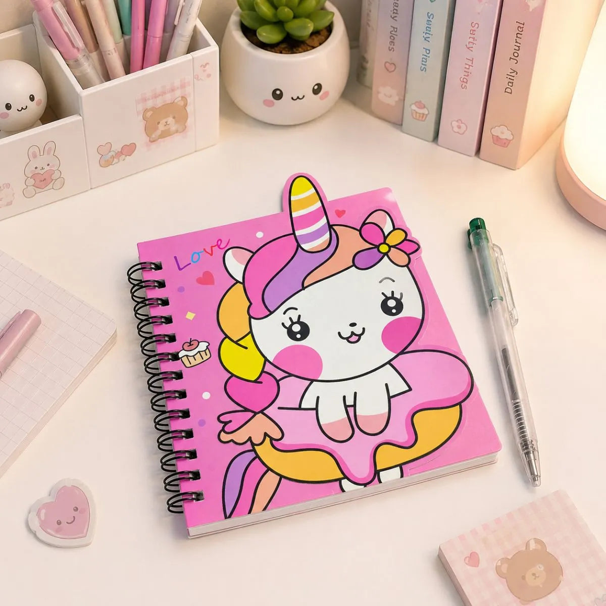 Pink Unicorn Pocket Diary - Tinyminymo
