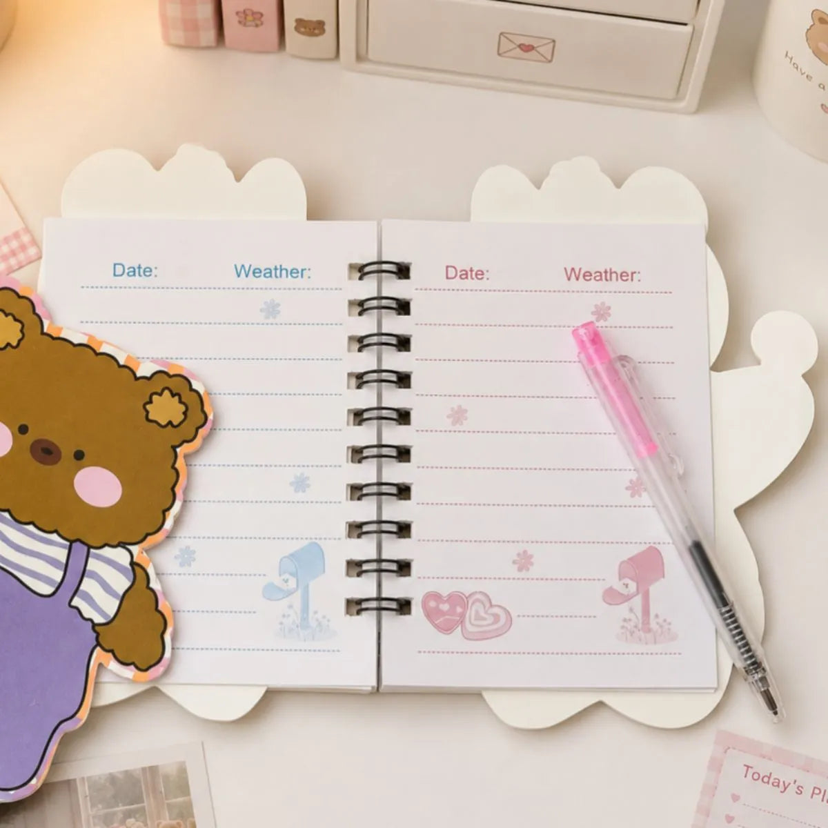 Colorful Ruled Page Pocket Diary - Tinyminymo