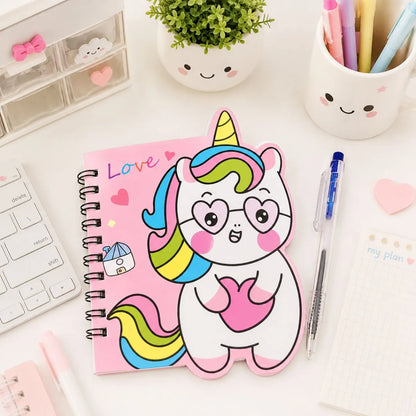 Unicorn with Glasses Design of Pocket Diary - Tinyminymo