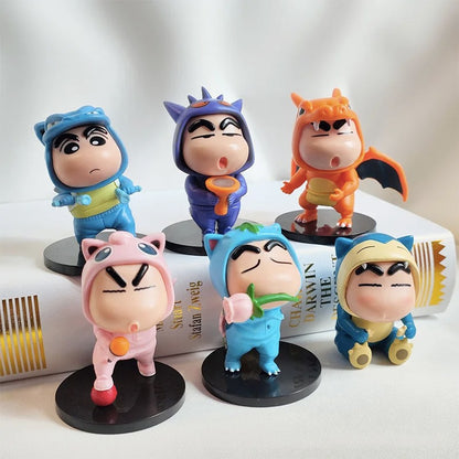 Pokemon Cosplay Shin-chan Action Figure - Tinyminymo