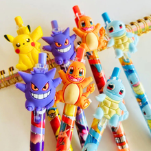 Load image into Gallery viewer, Colorful Pokemon Pencils - Tinyminymo
