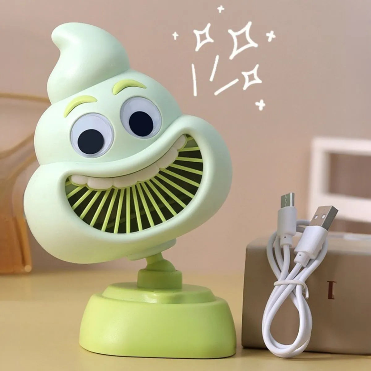 Green Color Poop Fan - Tinyminymo