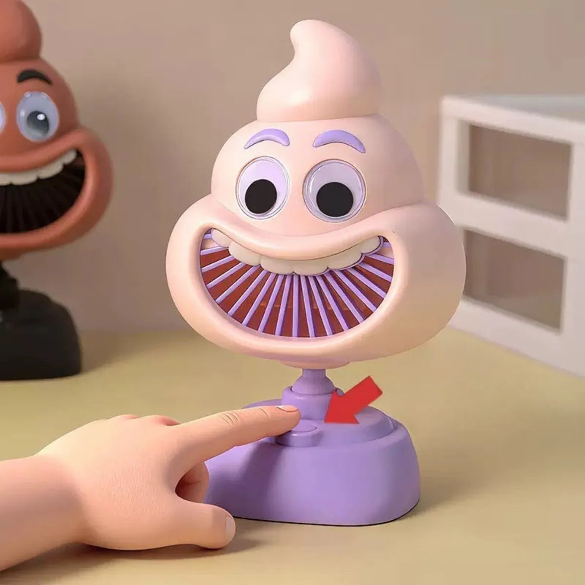 Smiling Poop Shaped Fan - Tinyminymo