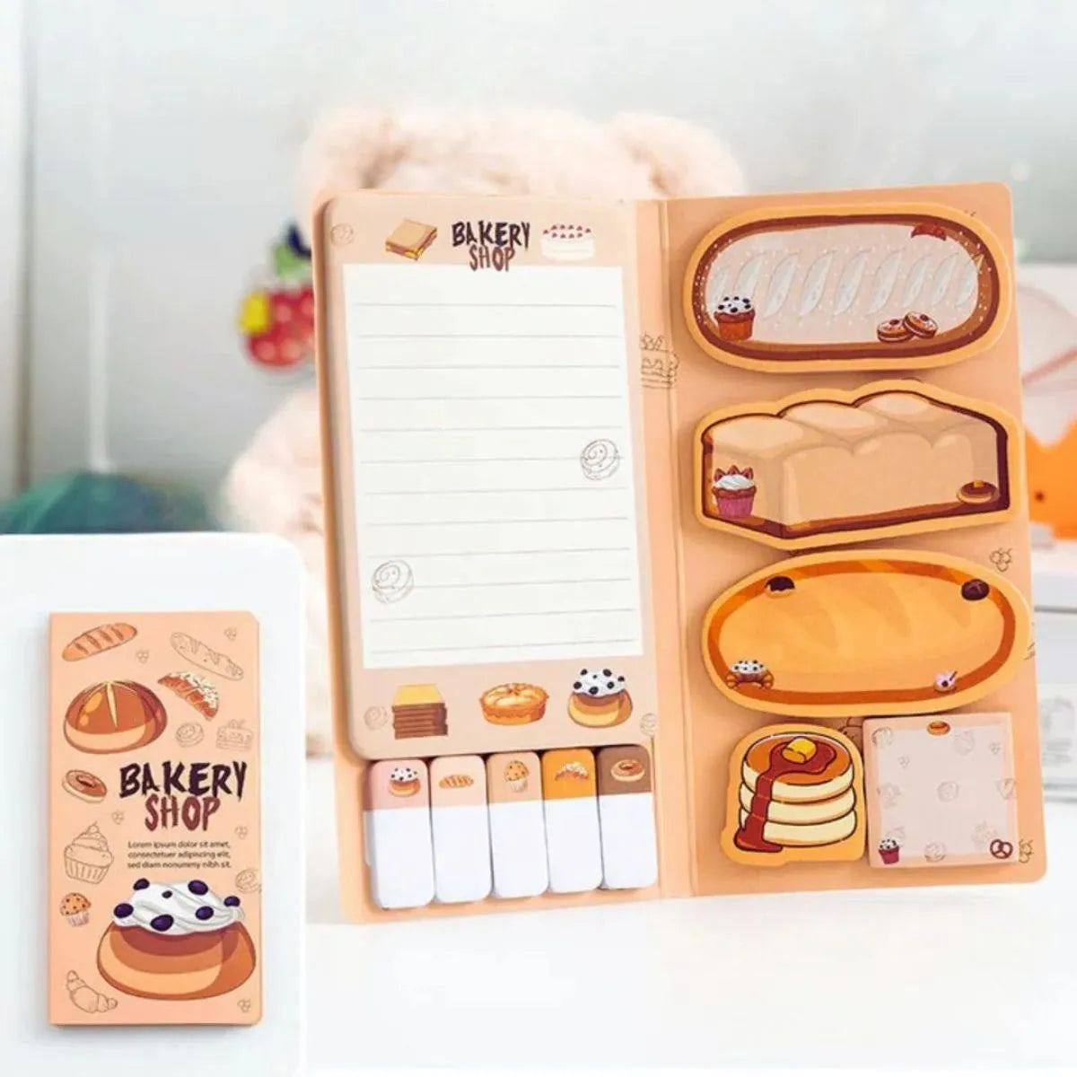 Sticky Notebook Set with Bakery Themed Design - Tinyminymo 
