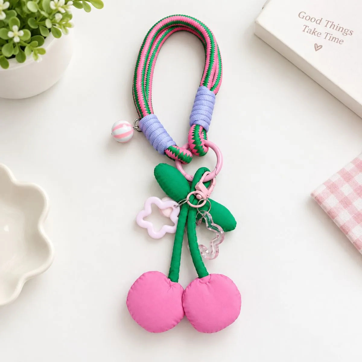 Cherry Design Bag Charm - Tinyminymo
