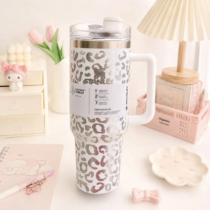 White Premium Stanley in Animal Print - Tinyminymo