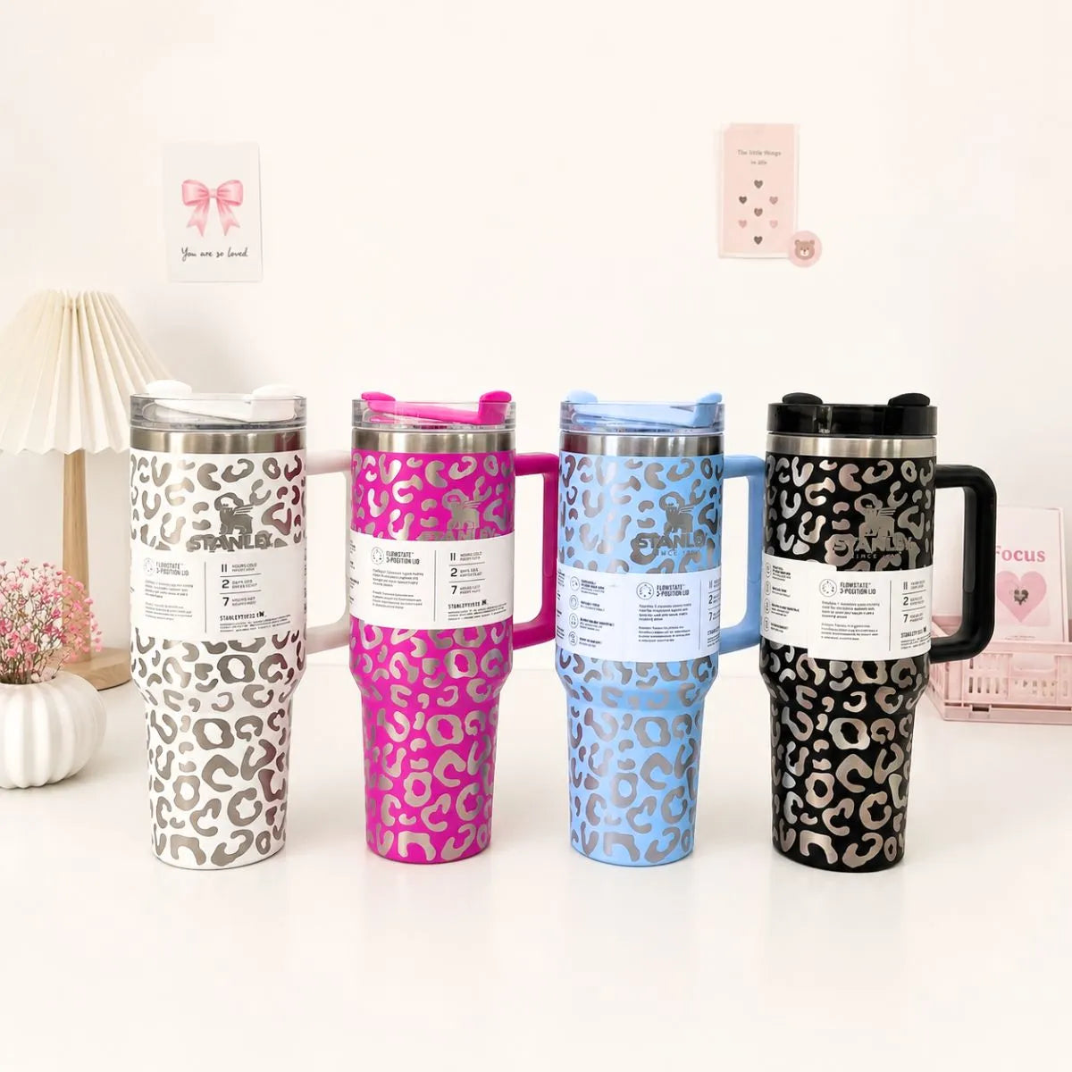 Four Colors of Premium Stanley in Animal Print - Tinyminymo