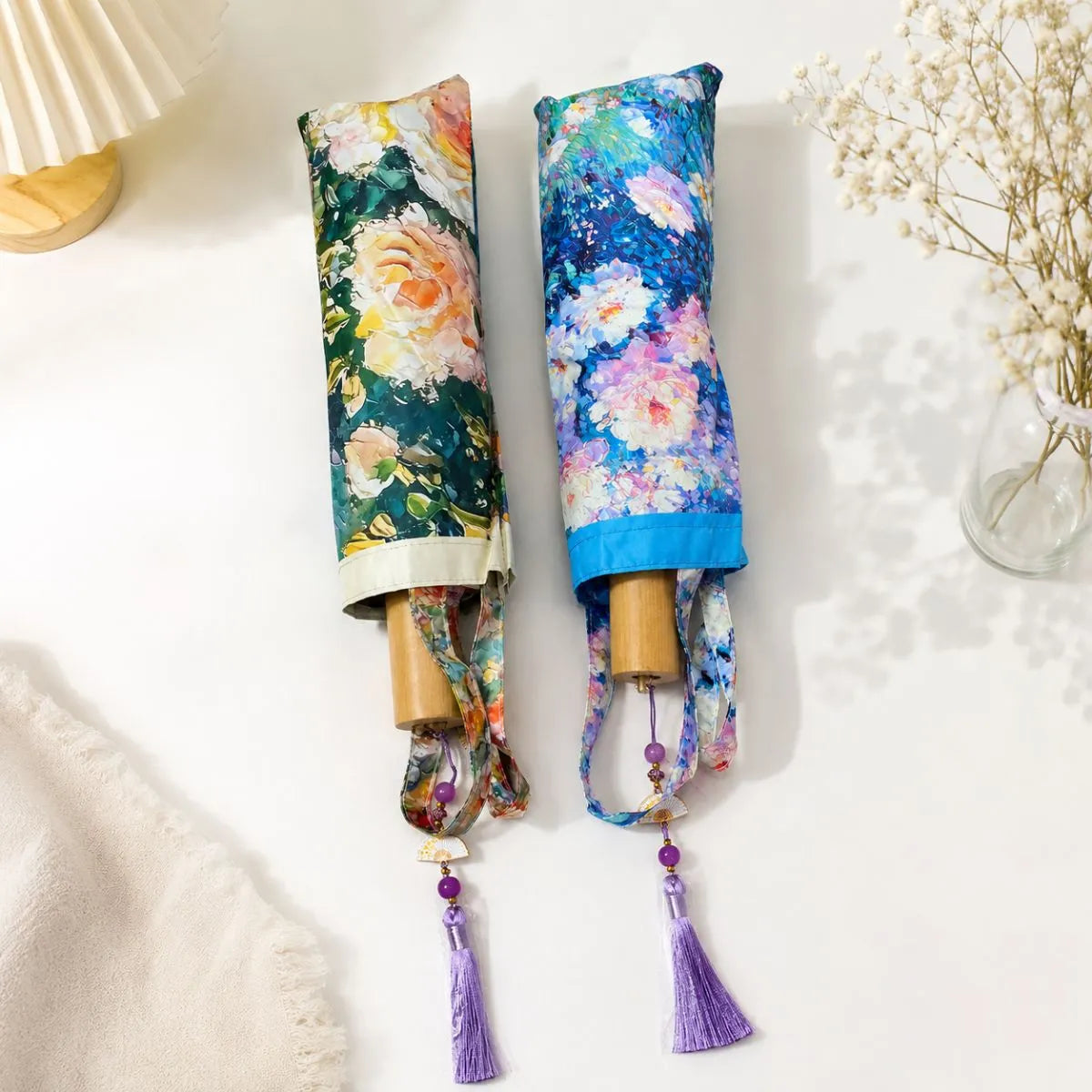 Two Printed Japanese Umbrellas - Tinyminymo