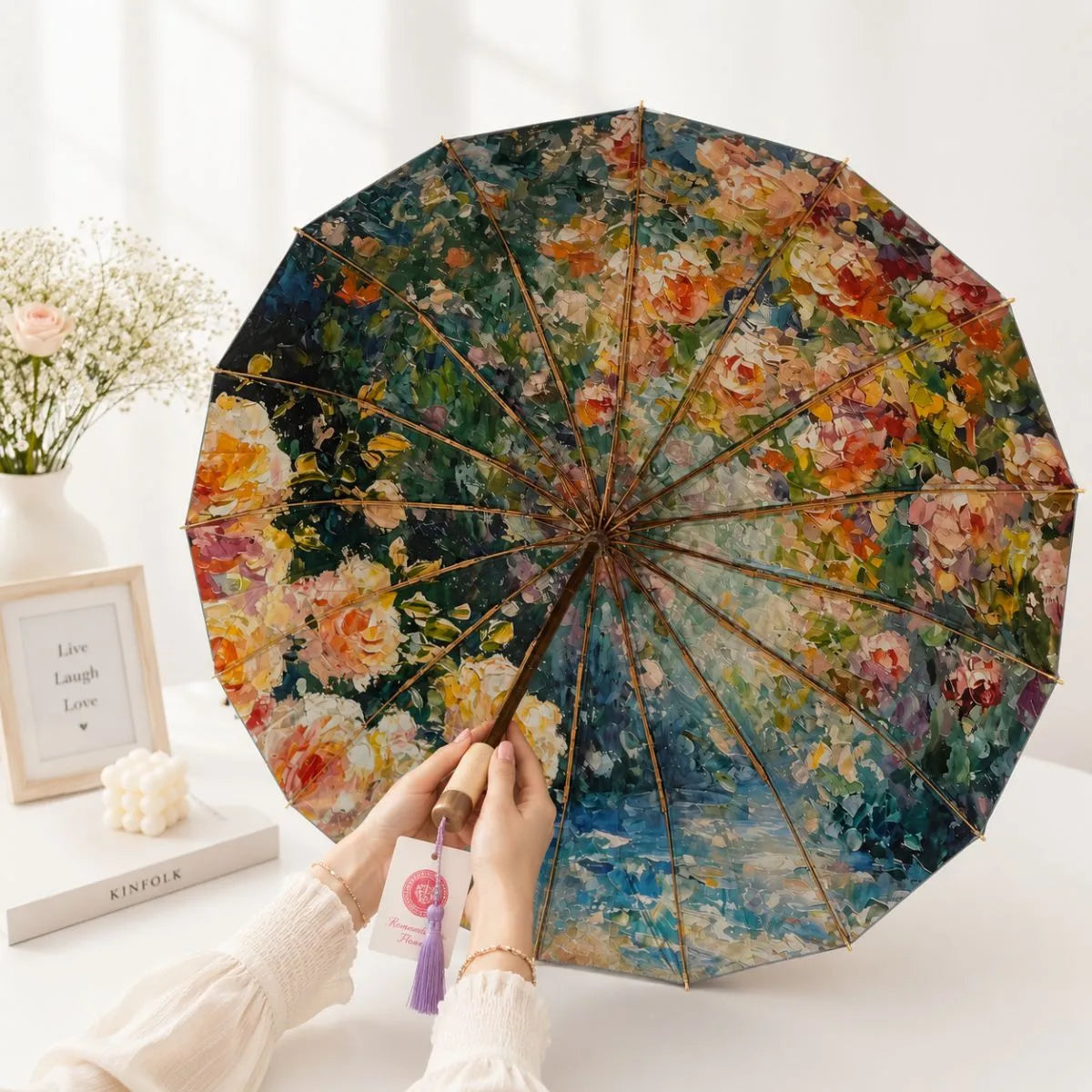 Flower Print Umbrella - Tinyminymo