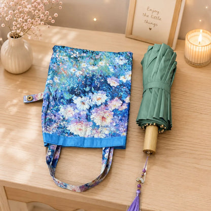 Japanese Print Umbrella Dark Blue Color - Tinyminymo