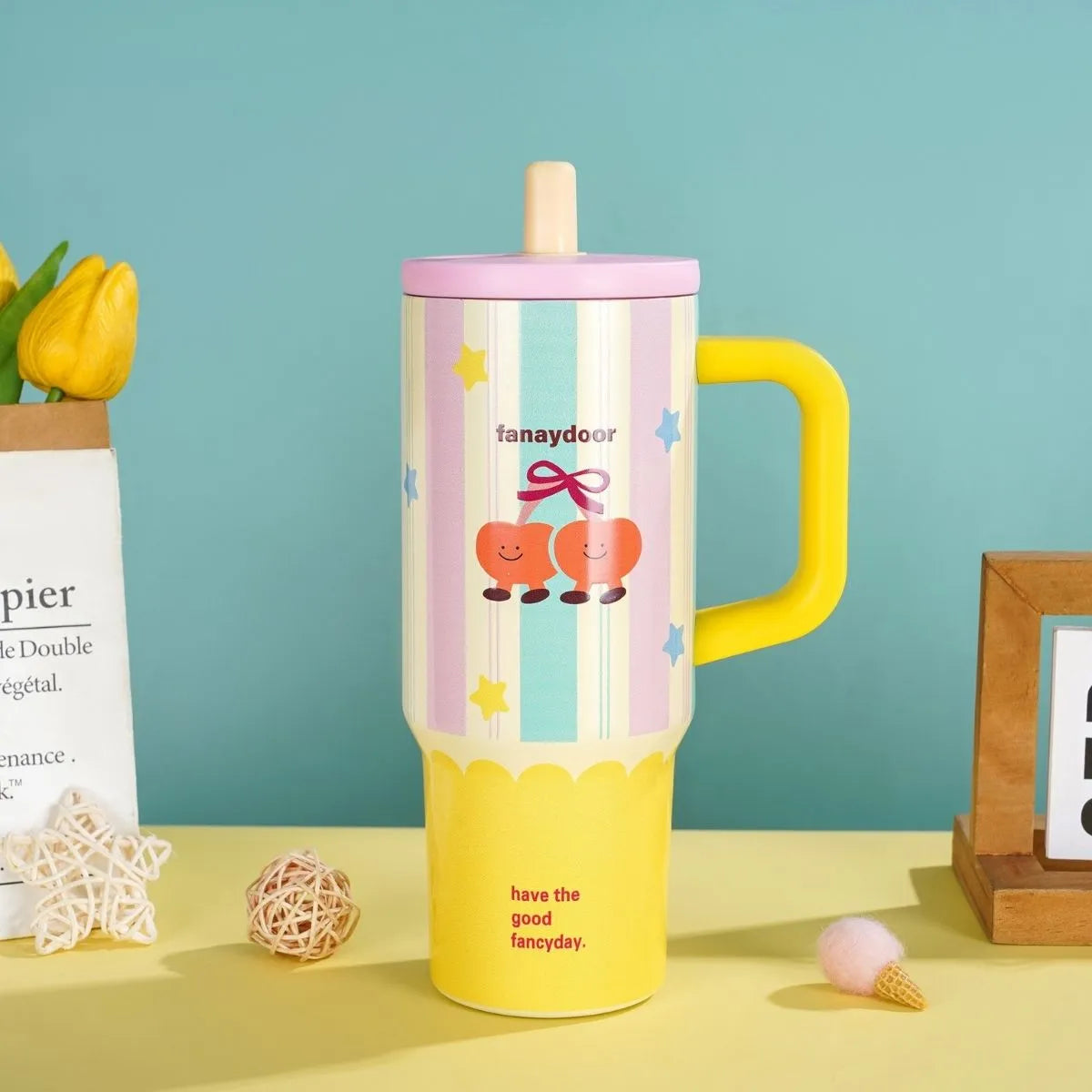 Printed Apple Design Sipper - Tinyminymo