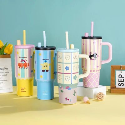 Printed Kawaii Sipper