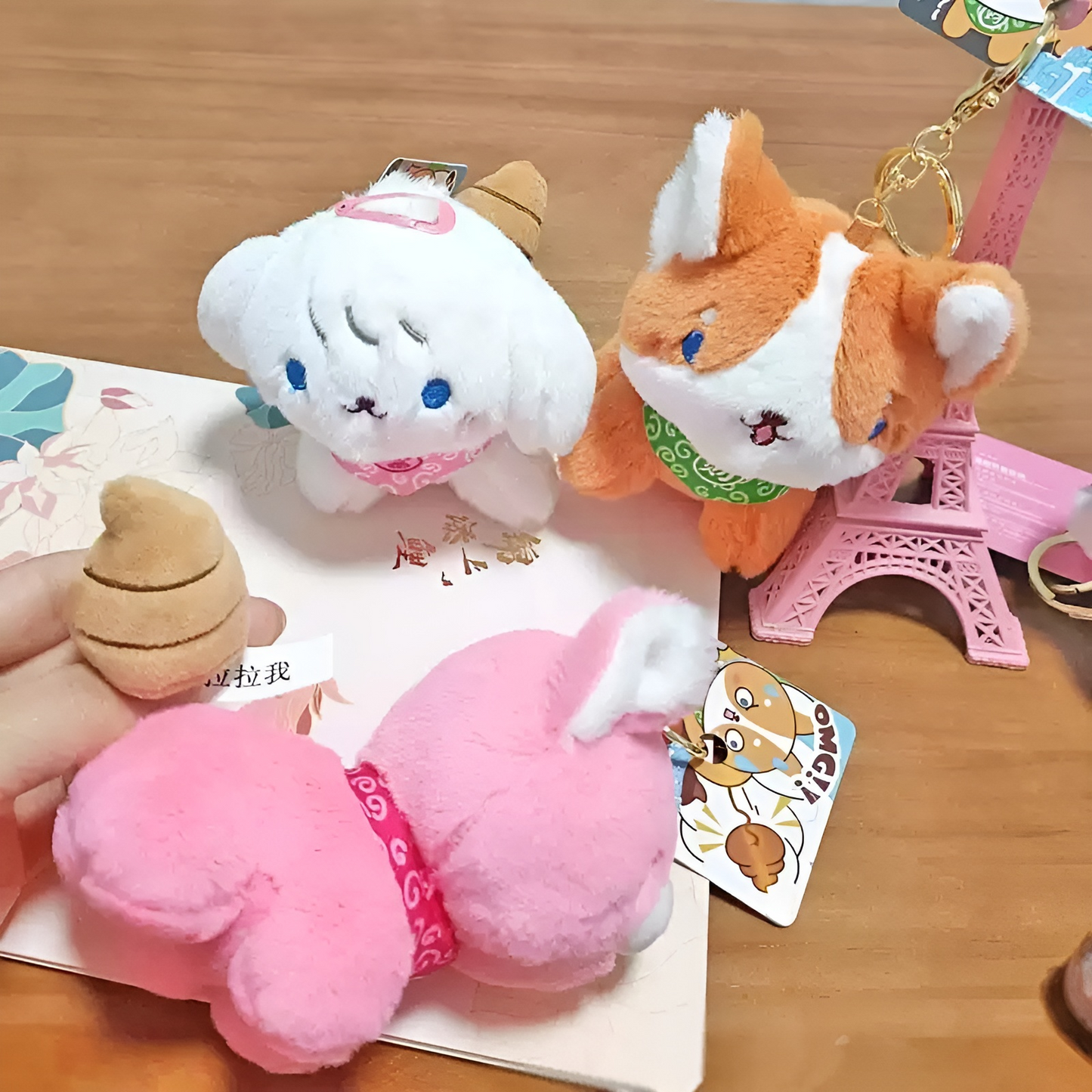 Pull the Poop Plush Doggy Keychain - Tinyminymo