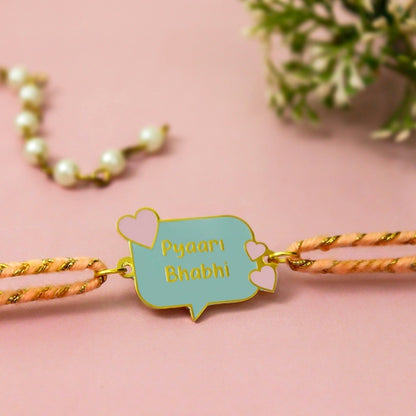 Pyaari Bhabhi Metal Rakhi - Tinyminymo