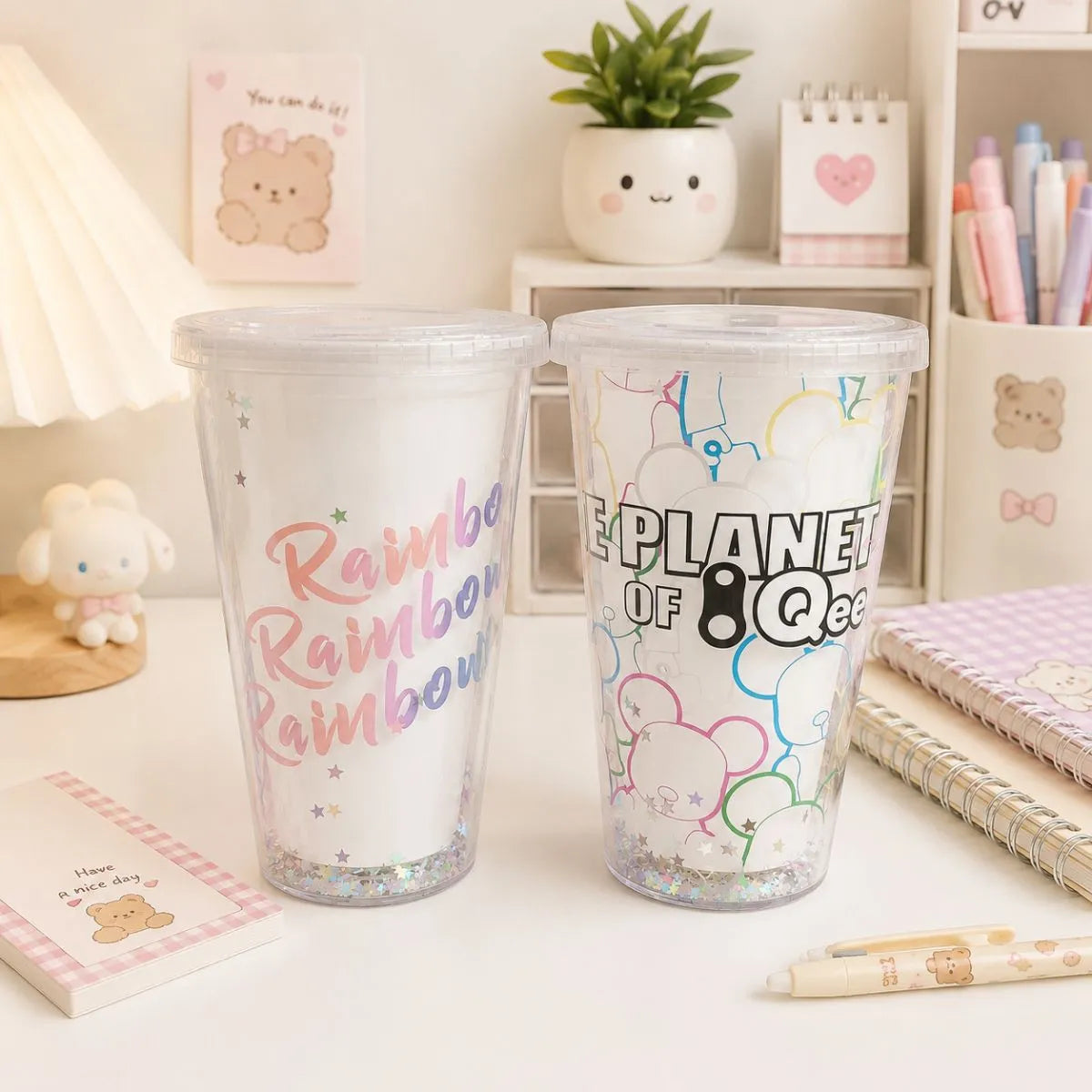 Two Glitter Sippers - Tinyminymo