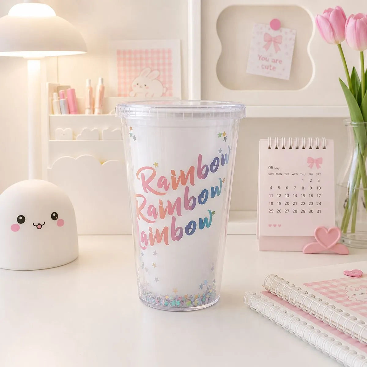 White Color Sipper of Rainbow Variant - Tinyminymo