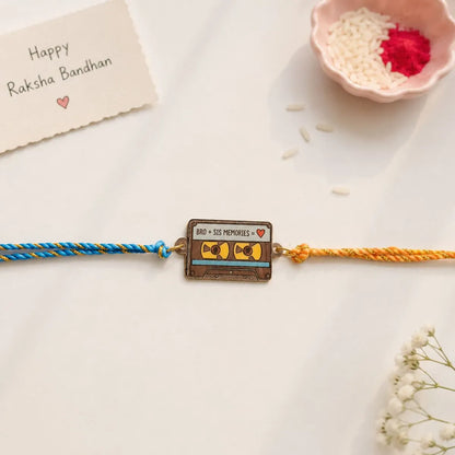 Bro+Sis Memories Design Quirky Rakhi - Tinyminymo
