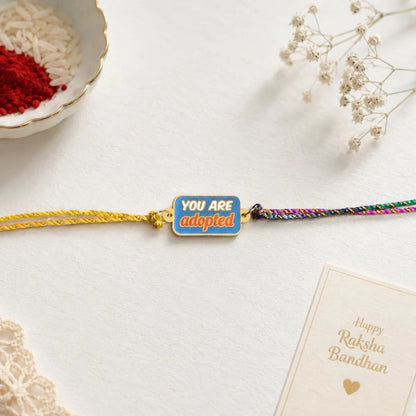 You are Adopted Design Quirky Rakhi - Tinyminymo