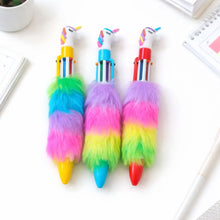 Load image into Gallery viewer, Three Colorful Pens with Fluffy Designs - Tinyminymo
