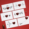 Red Heart Love Card