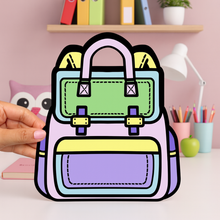 Load image into Gallery viewer, Colorful Backpack shaped Goodie Bag -Tinyminymo
