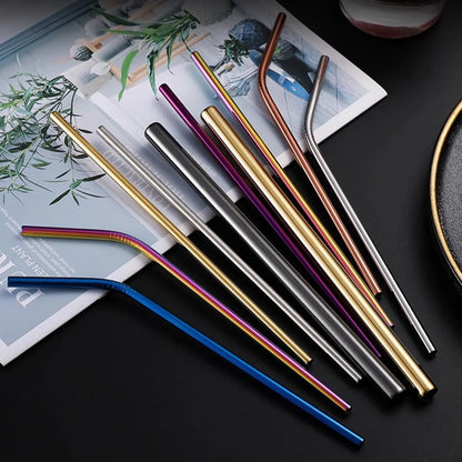 Collection of Colorful Metal Straws - Tinyminymo