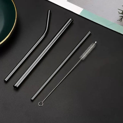 Black Color Metal Straws - Tinyminymo