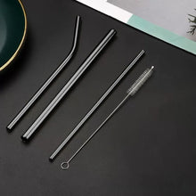 Load image into Gallery viewer, Black Color Metal Straws - Tinyminymo
