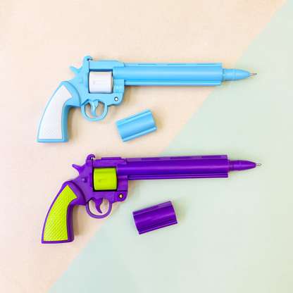 Two Novelty Pens designed like Toy Revolvers - Tinyminymo