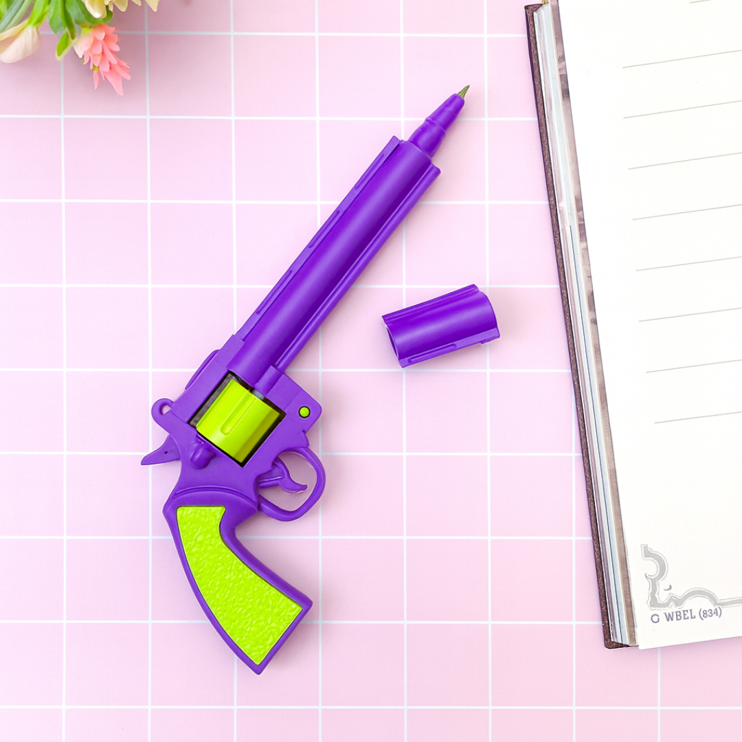 Revolver Shaped Pen in Purple Color - Tinyminymo 