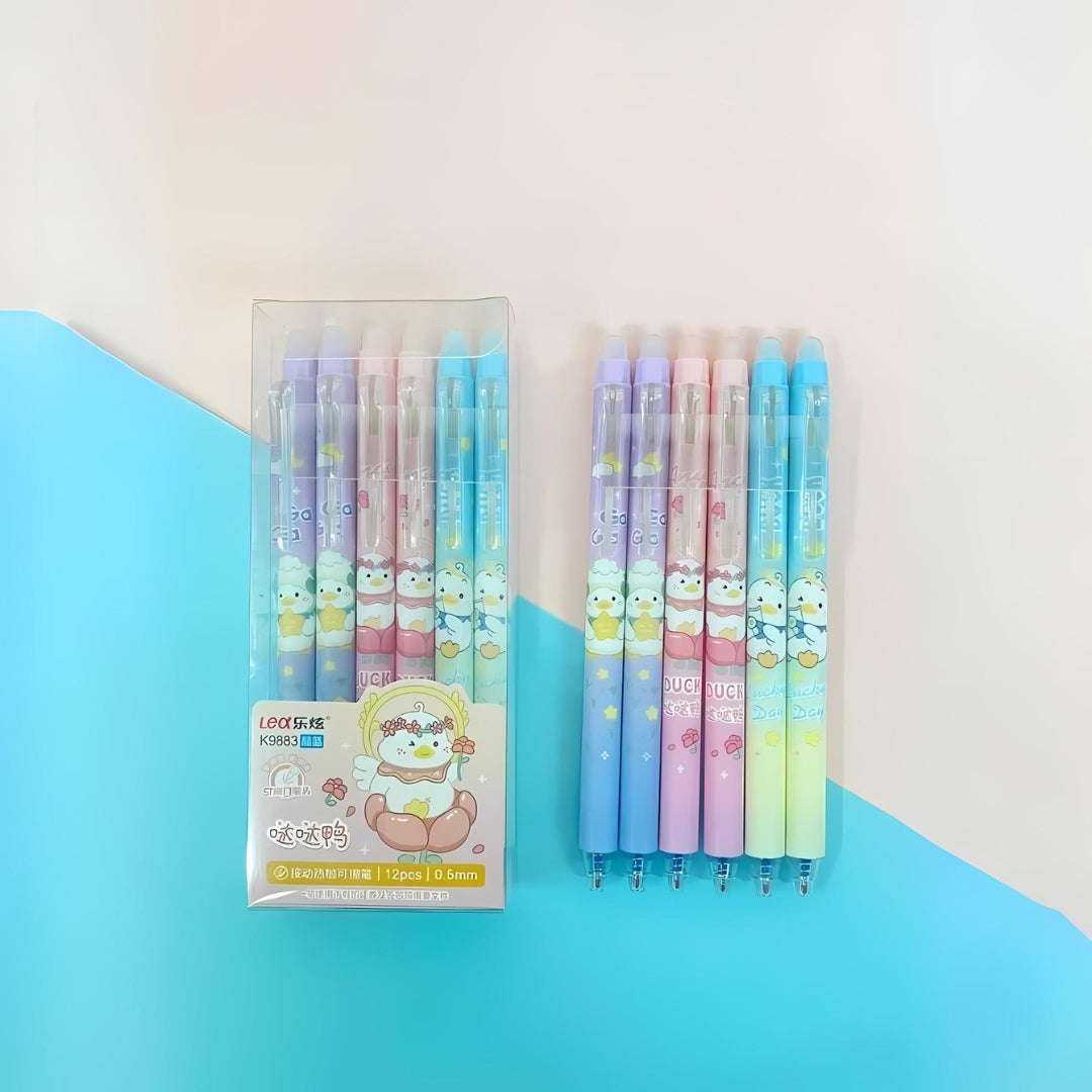 Rich Duck Erasable Gel Pen Set - TInyminymo