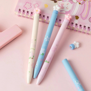 Three Sakura Gel Pen on a Pink background - Tinyminymo