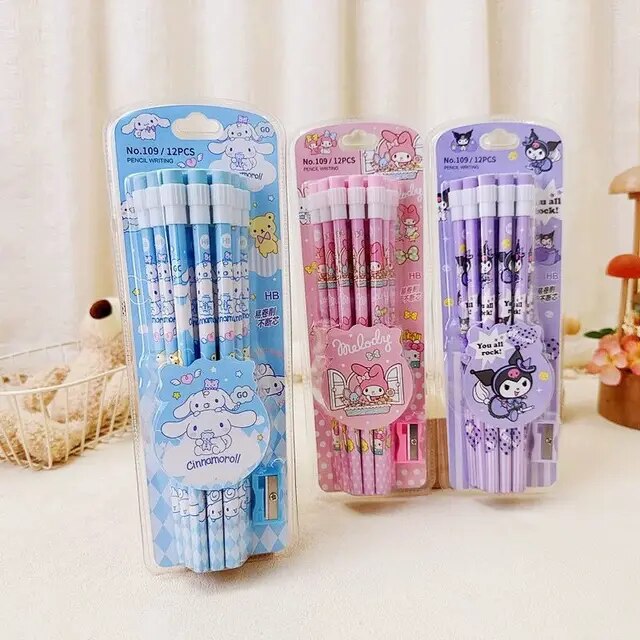 Sanrio Character Pencil Set - Tinyminymo