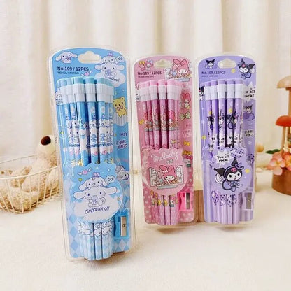 Sanrio Character Pencil Set - Tinyminymo