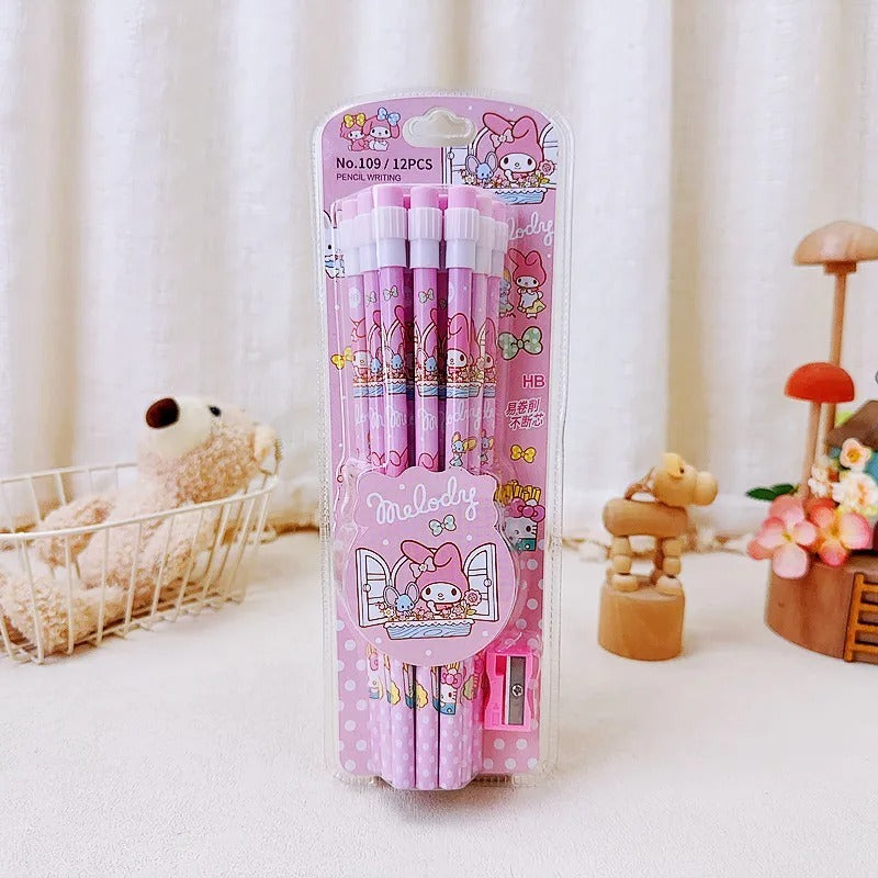 Sanrio Character Pencil Set - Tinyminymo