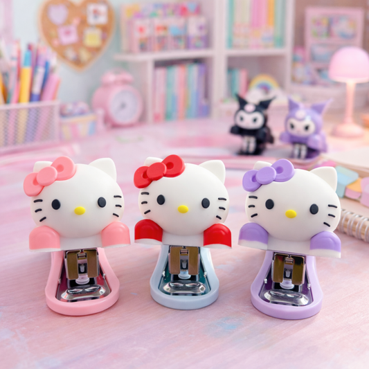 Three colorful Hello Kitty Staplers - Tinyminymo