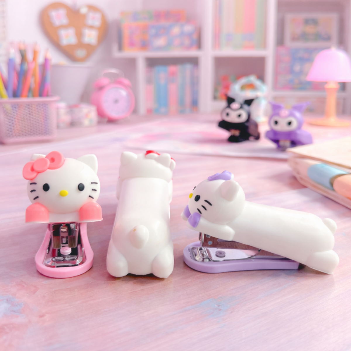 Three Hello Kitty Staplers - Tinyminymo