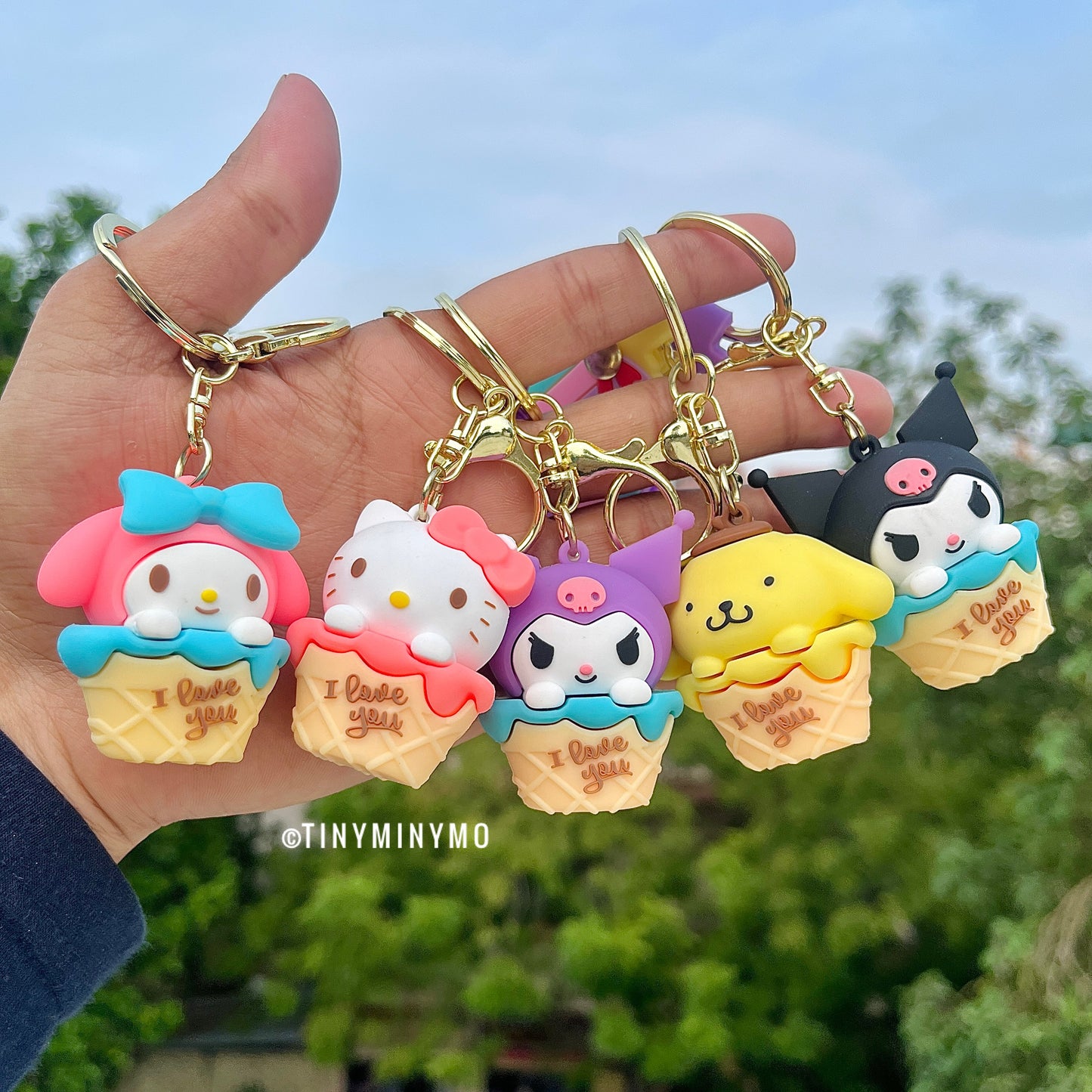 Sanrio Sundae 3D Keychain - Tinyminymo