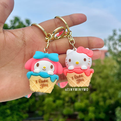 Sanrio Sundae 3D Keychain - Tinyminymo