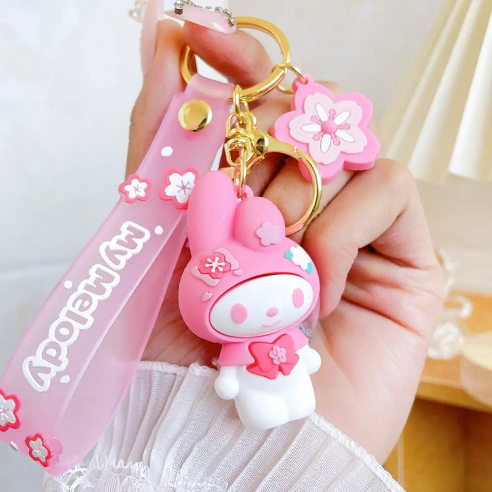 Sanrio in Sakura World 3D Keychain - Tinyminymo