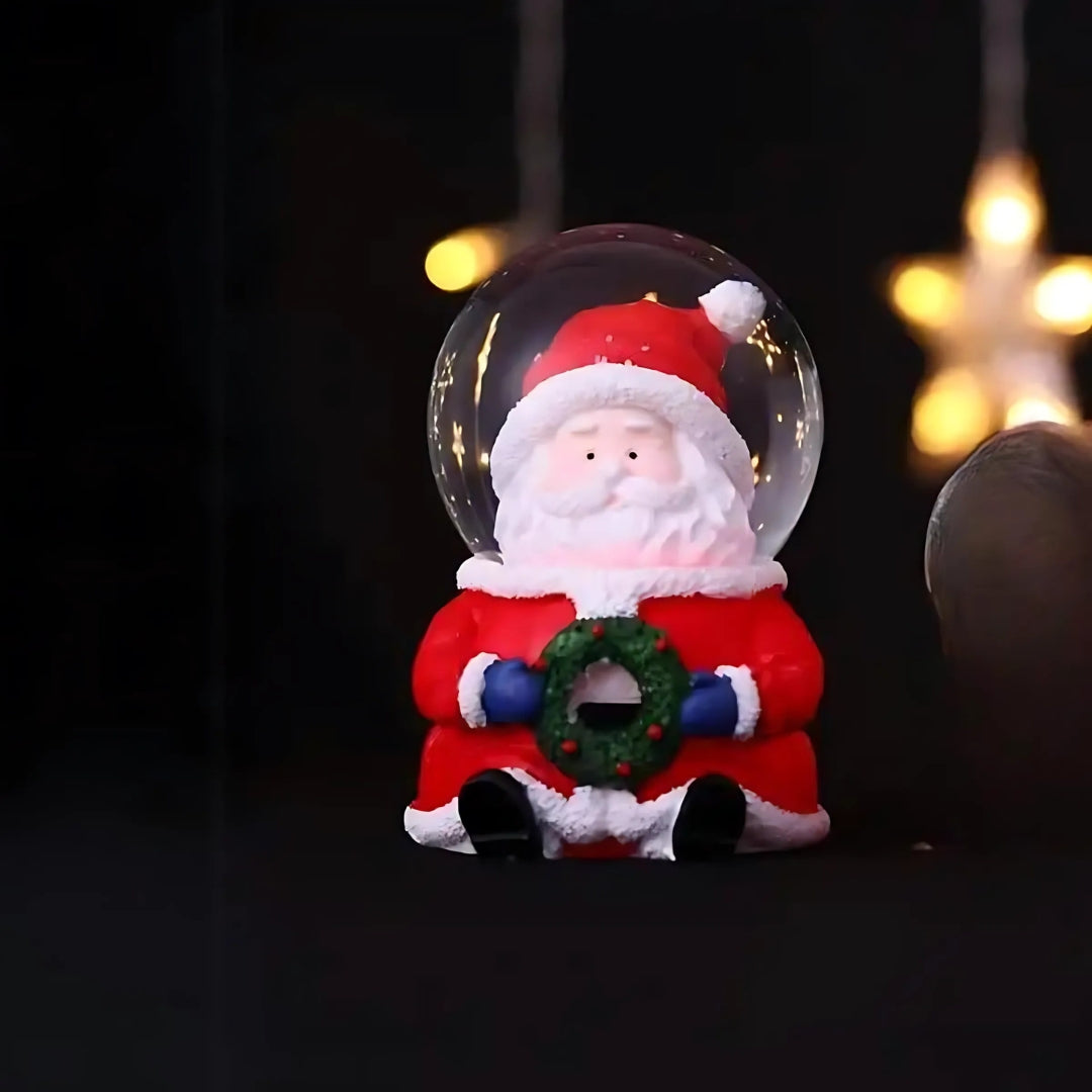 Santa Snow Globe with Light - Tinyminymo