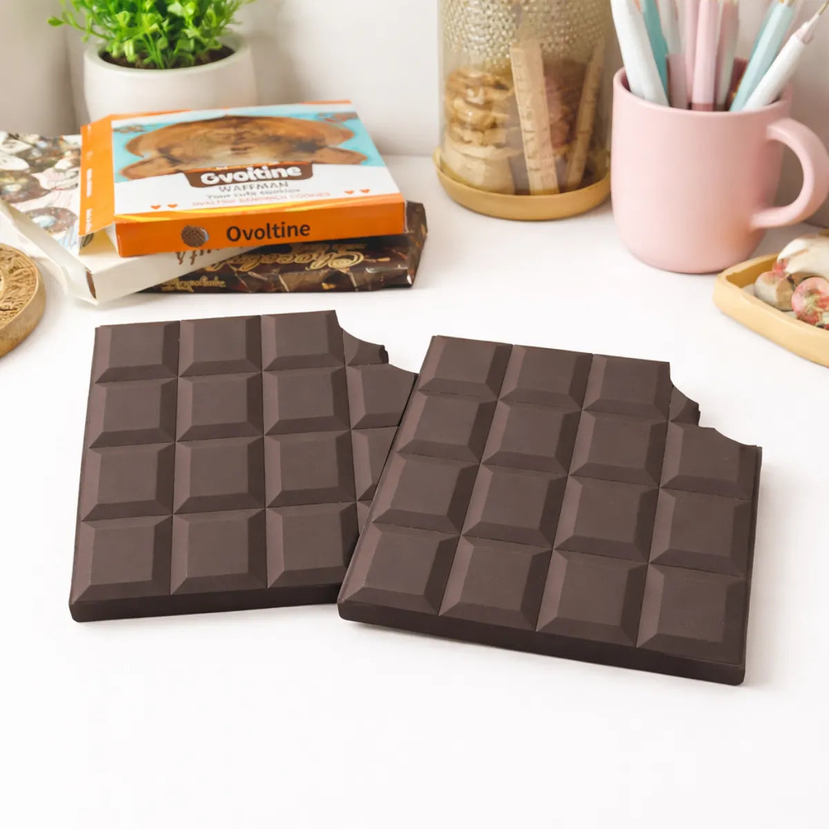 Two Chocolate Shaped Memopads - Tinyminymo 