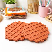 Two Waffle Cookie Shaped Memopads - Tinyminymo
