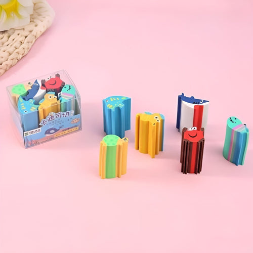 Sea Animal Long Eraser Set of 6 - Tinyminymo