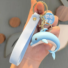 Load image into Gallery viewer, Dolphin Design Silicone Keychain - Tinyminymo
