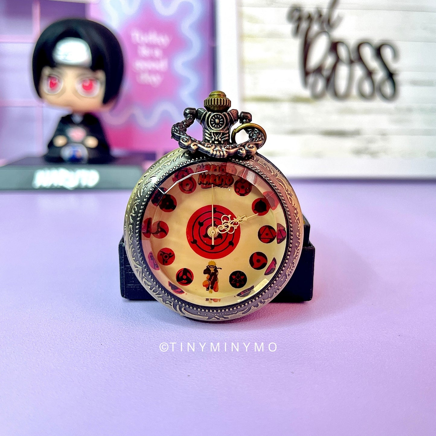 Sharingan Pocket Watch Keychain - Tinyminymo