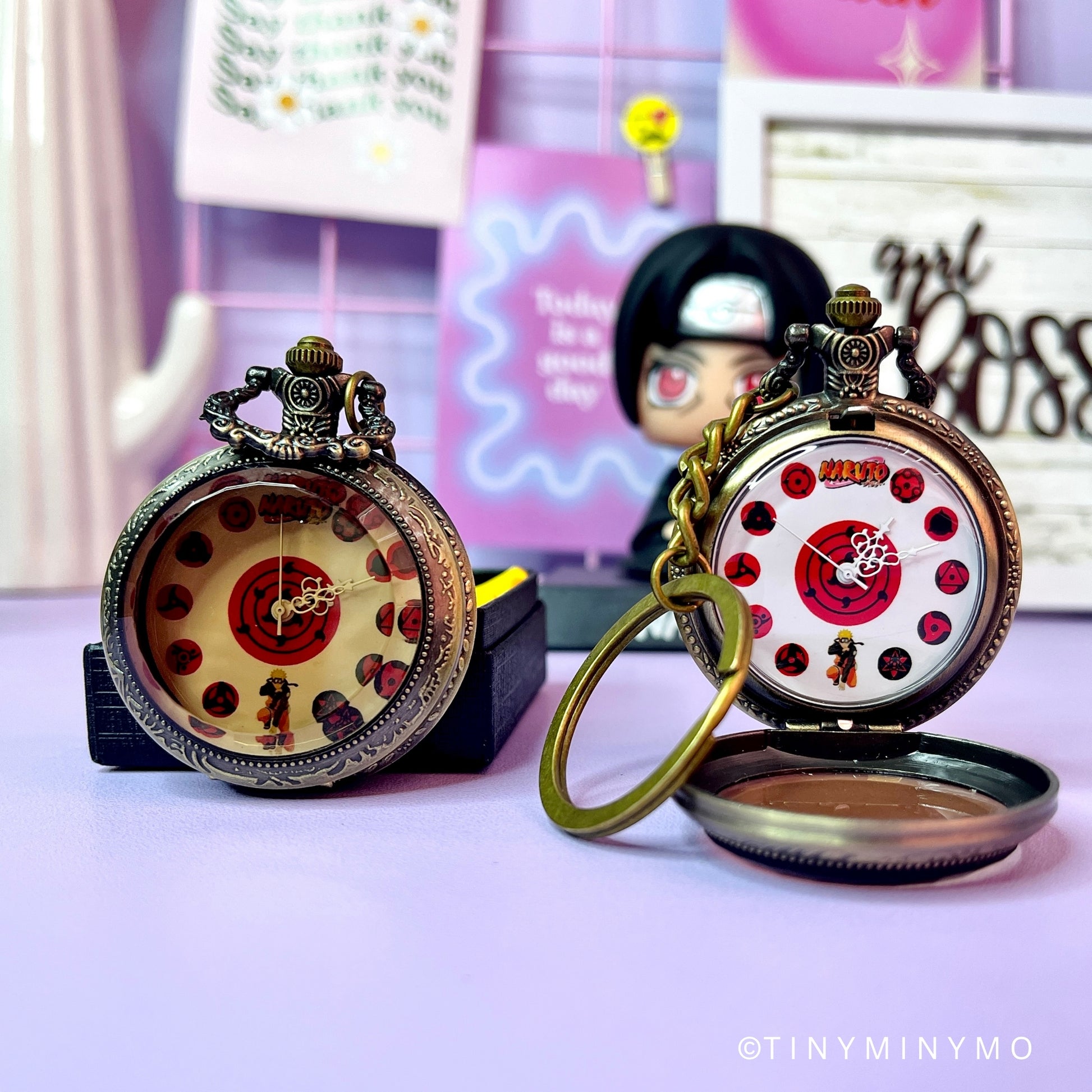 Sharingan Pocket Watch Keychain - Tinyminymo