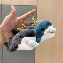 Load image into Gallery viewer, Plush Charm with Shark Design - Tinyminymo
